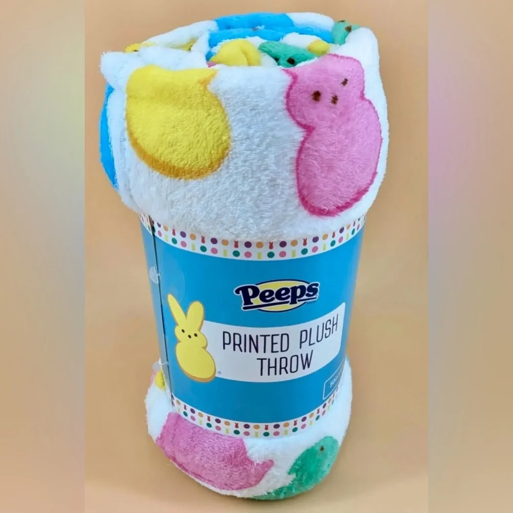 Peeps Printed Plush Throw- NWT - Picture 4 of 11